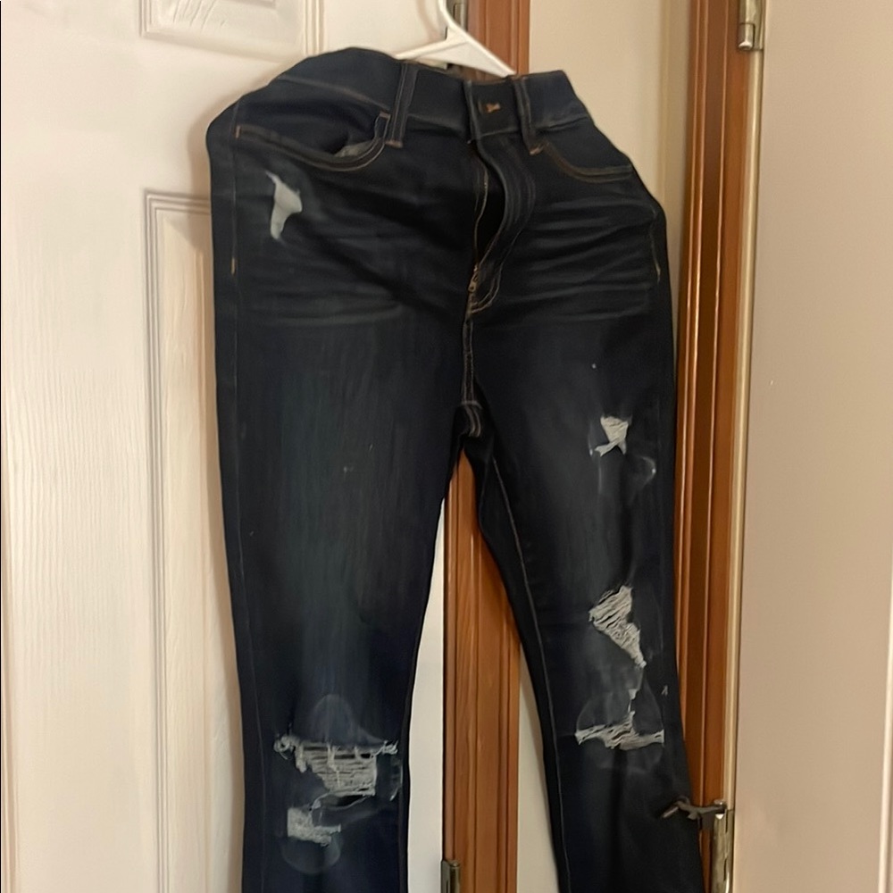 Black Skinny Distressed Jeans